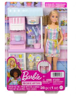 BARBIE CARRIÈRE - MAGASIN DE CRÈME GLACÉE AVEC POUPÉE